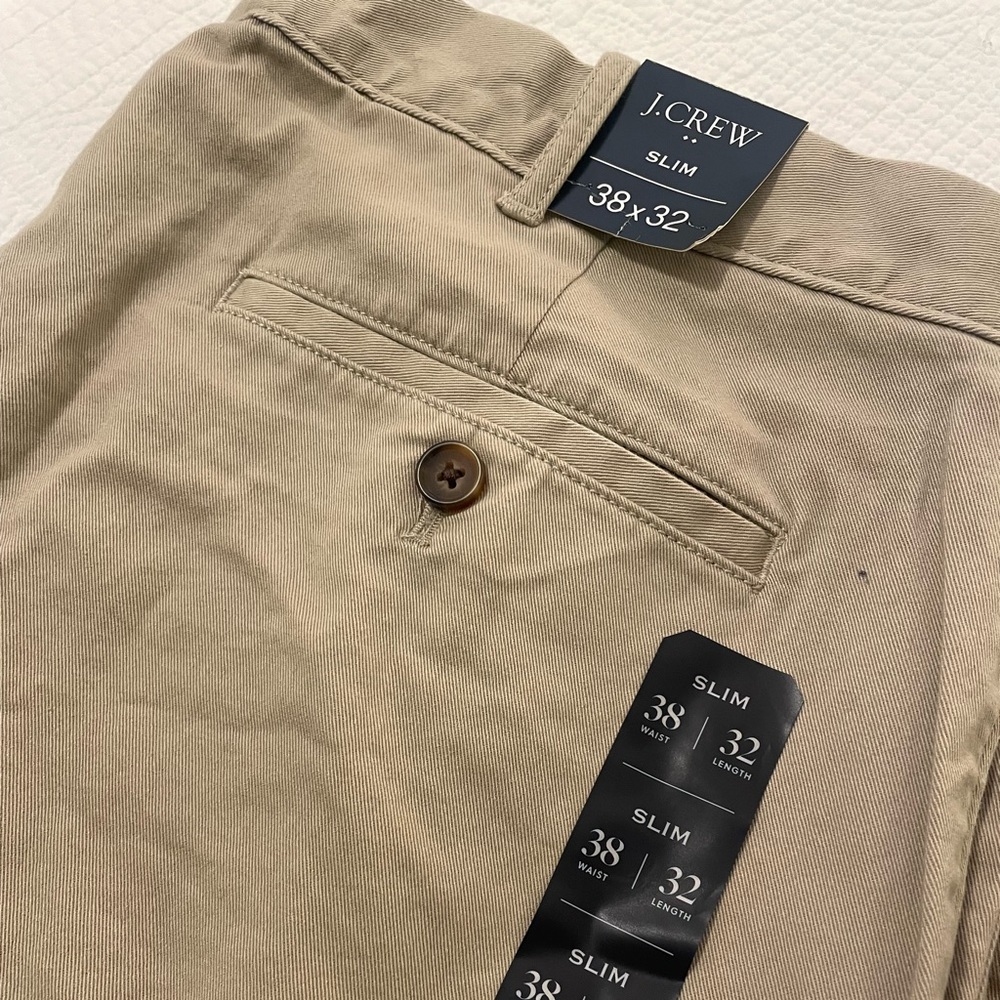 J. Crew flex slim chino Khaki Pants W38 L32